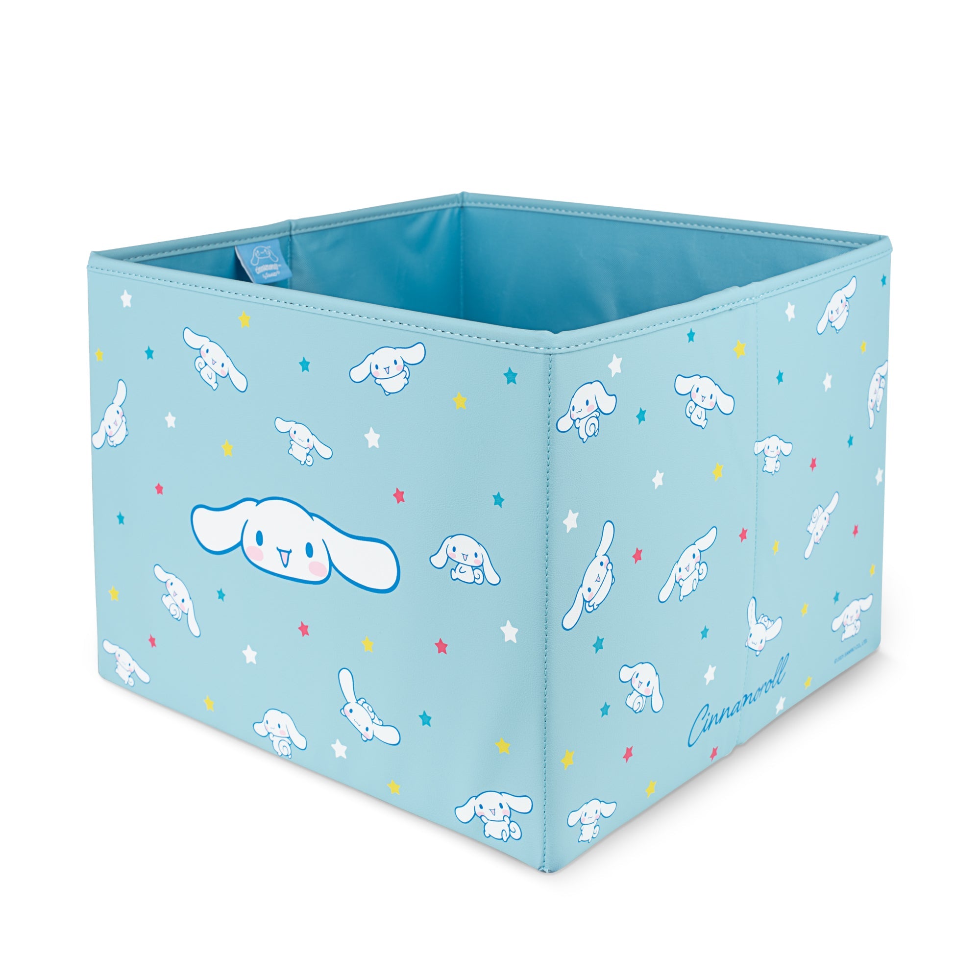 Sanrio Cinnamoroll Car Trunk Organizer and Storage Bin - Collapsible Compartment, Heavy Duty, Fold Up for Easy Storage, Automotive Seat Cargo for Groceries Tools - 12.5L x 12.5W x 9H