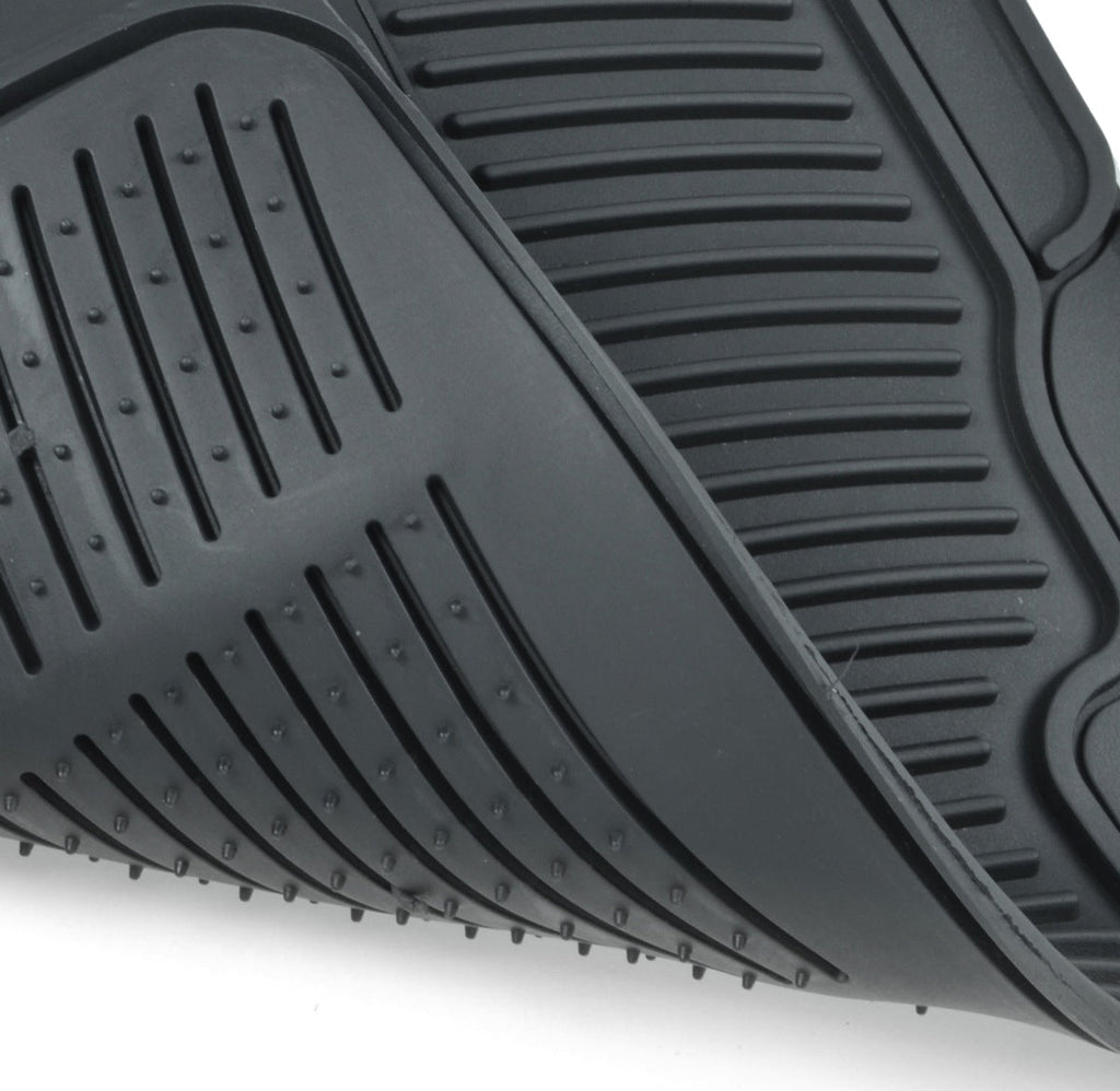BDK Armored Super Hero Car Floor Mats - Officially Licensed DC Comics - All Weather Heavy Duty Auto Interior Liners for Car Truck Van SUV (Multiple Styles)