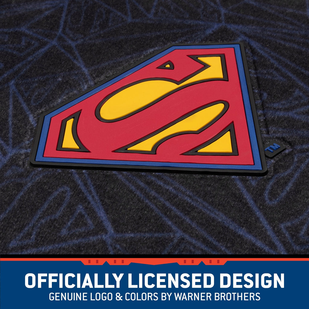 Warner Bros DC Comics 4-Piece Superman Logo Front Floor Mats and Rear Floor Mats