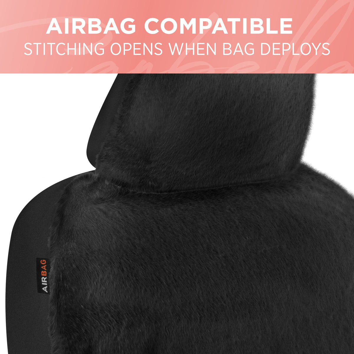 Carbella 2-Pack Plush Fleece Front Seat Covers