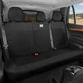 Cat Flexfit Black Rear Seat Cover for Car - Durable Canvas & Mesh Design 60/40 Split Bench Protector for Cars, Trucks & SUVs - Back Seat Cover for Rear Bench - Interior Car Accessory