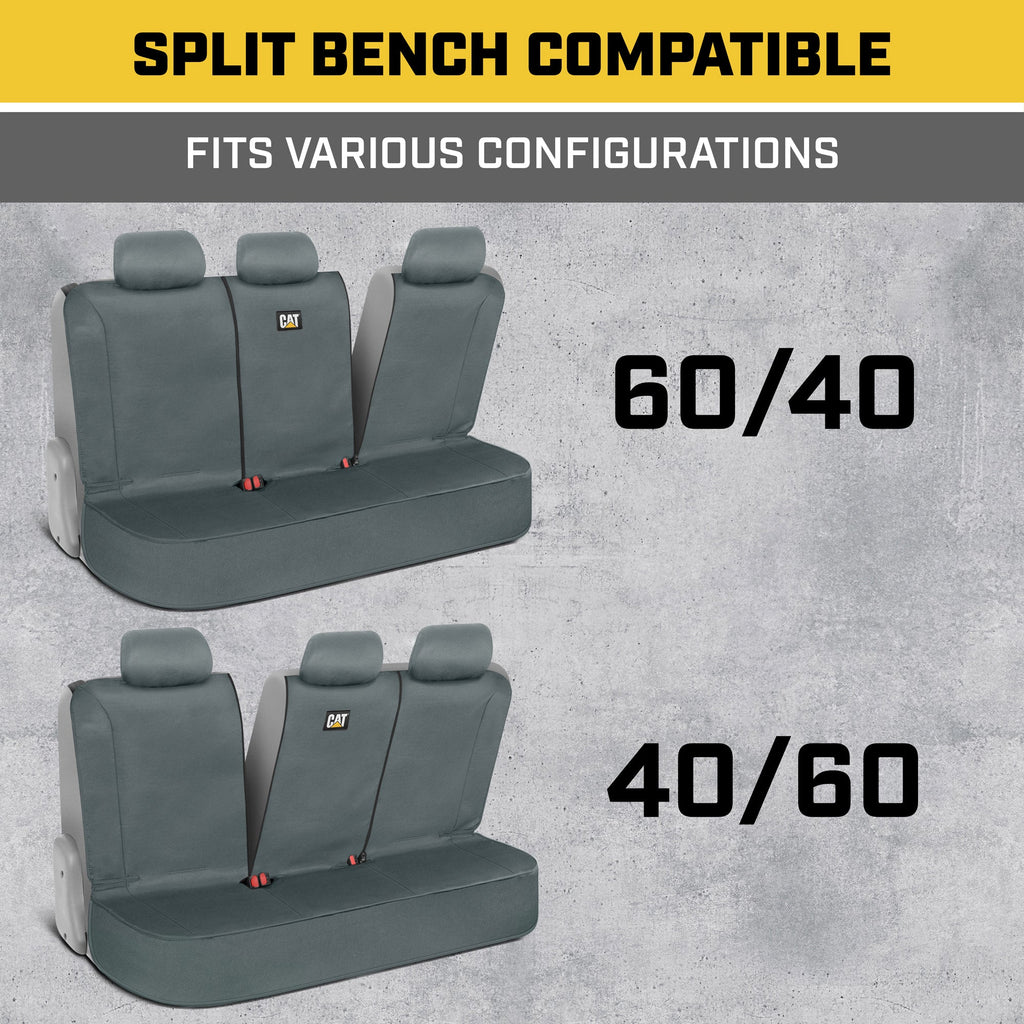 CAT FlexFit Split Rear Bench Seat Cover