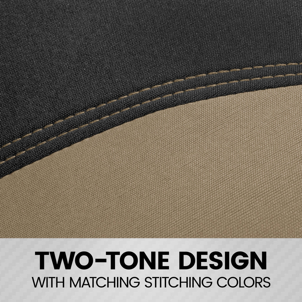 BDK 9-Piece UltraSleek Two-Tone Front Seat Covers and Rear Seat Covers