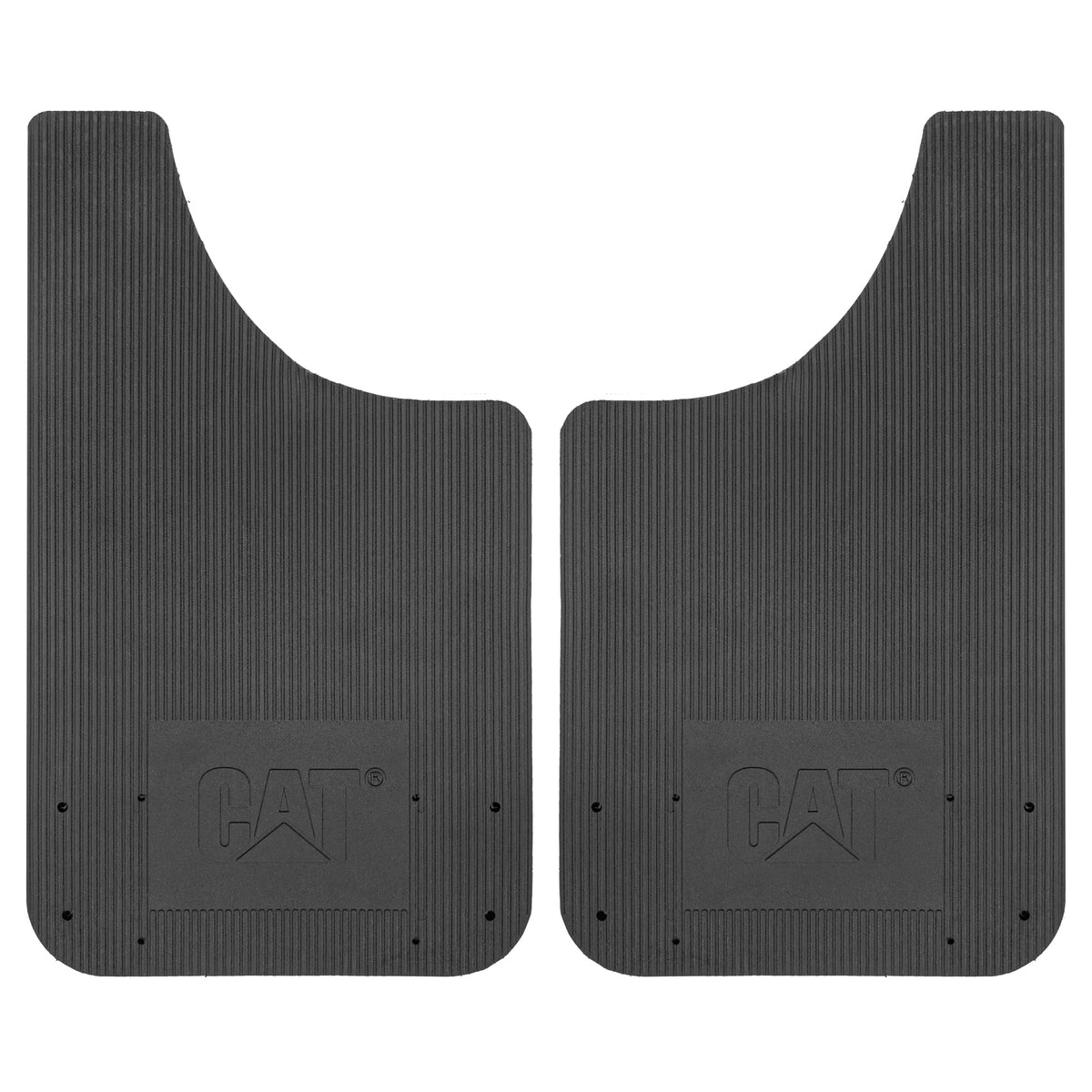 CAT 2-Pack Ultra Tough Rubber Mud Flaps Splash Guards with Reflectors
