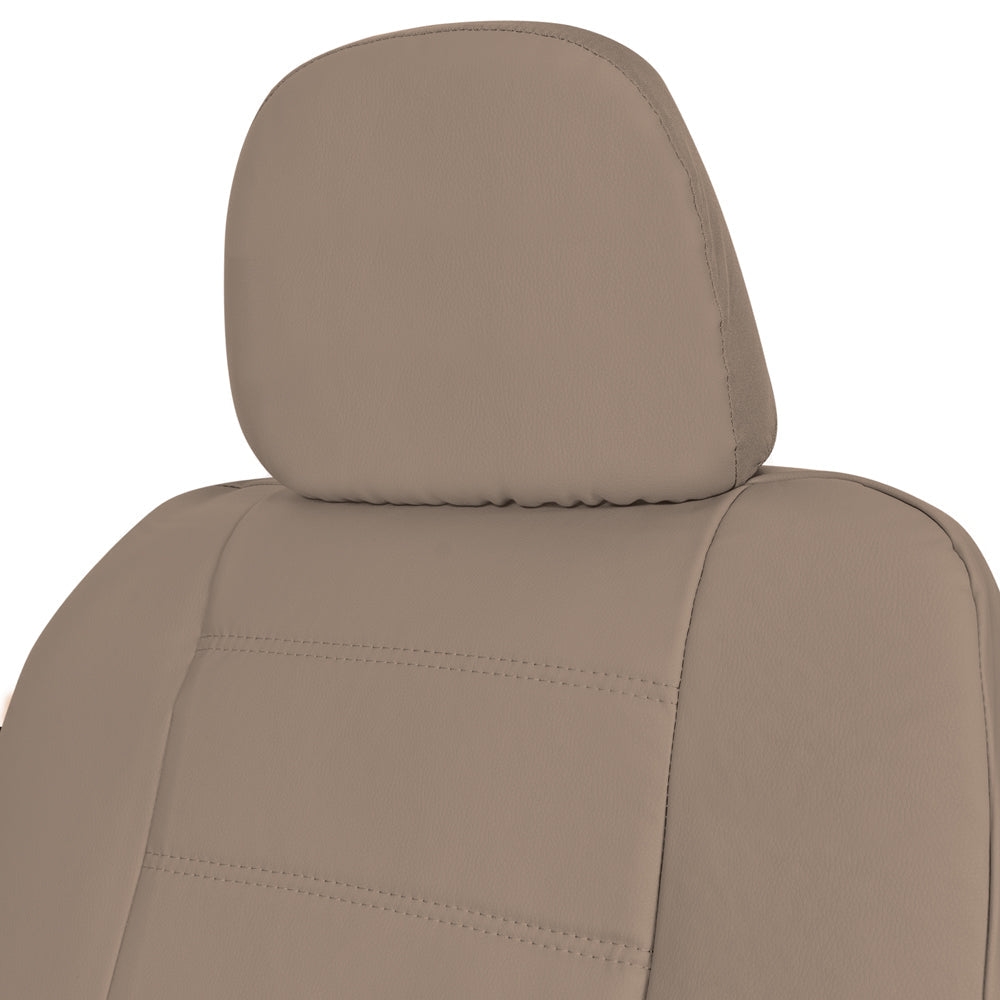 BDK 9-Piece Premium Faux Leather Front Seat Covers and Rear Seat Covers