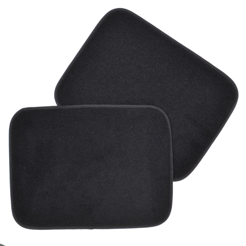 MotorTrend 4-Piece FatRug Premium Carpet Front Floor Mats and Rear Floor Mats with Heel Padding