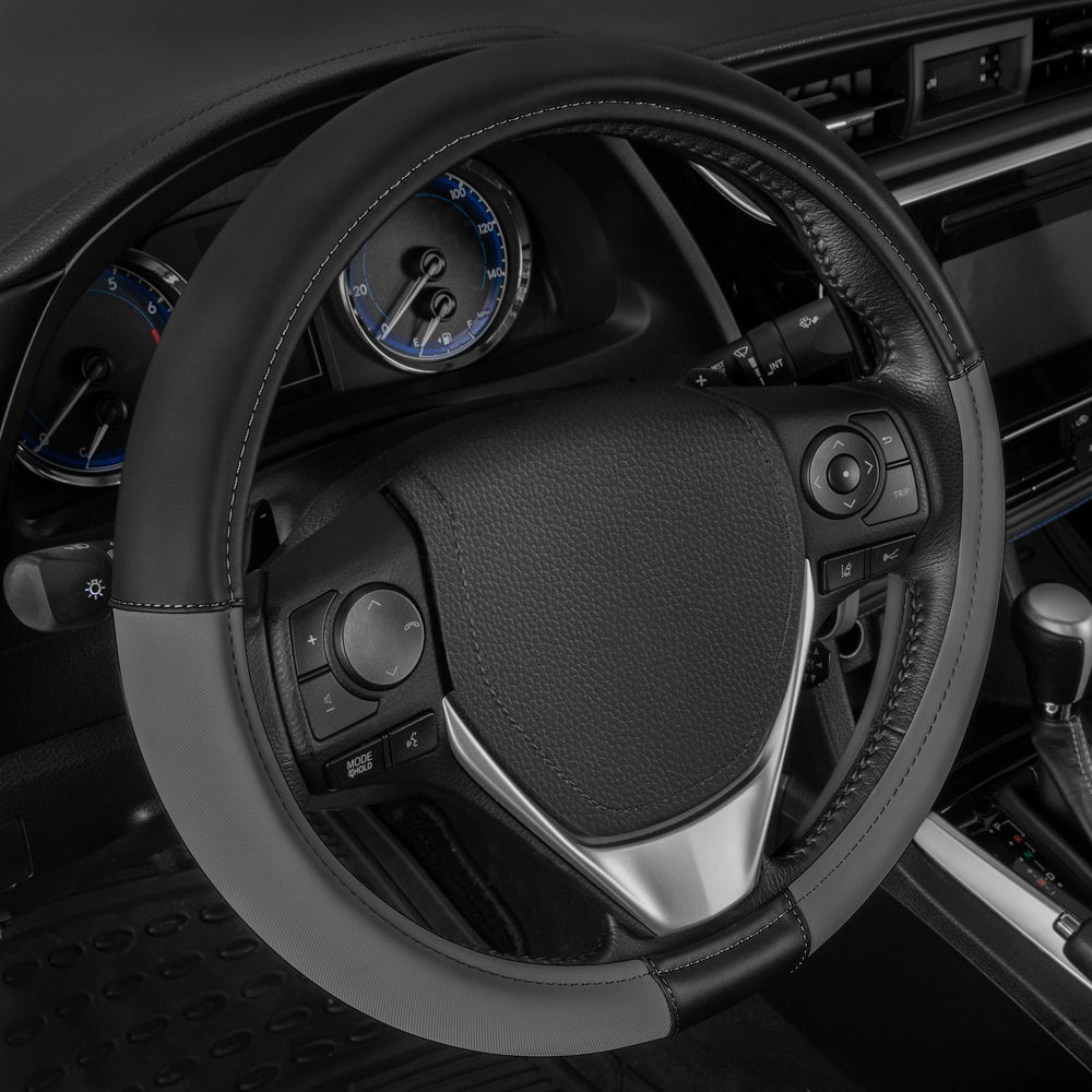 CAT ErgoDrive Faux Leather Steering Wheel Cover (Fits 14.5" - 15.5")