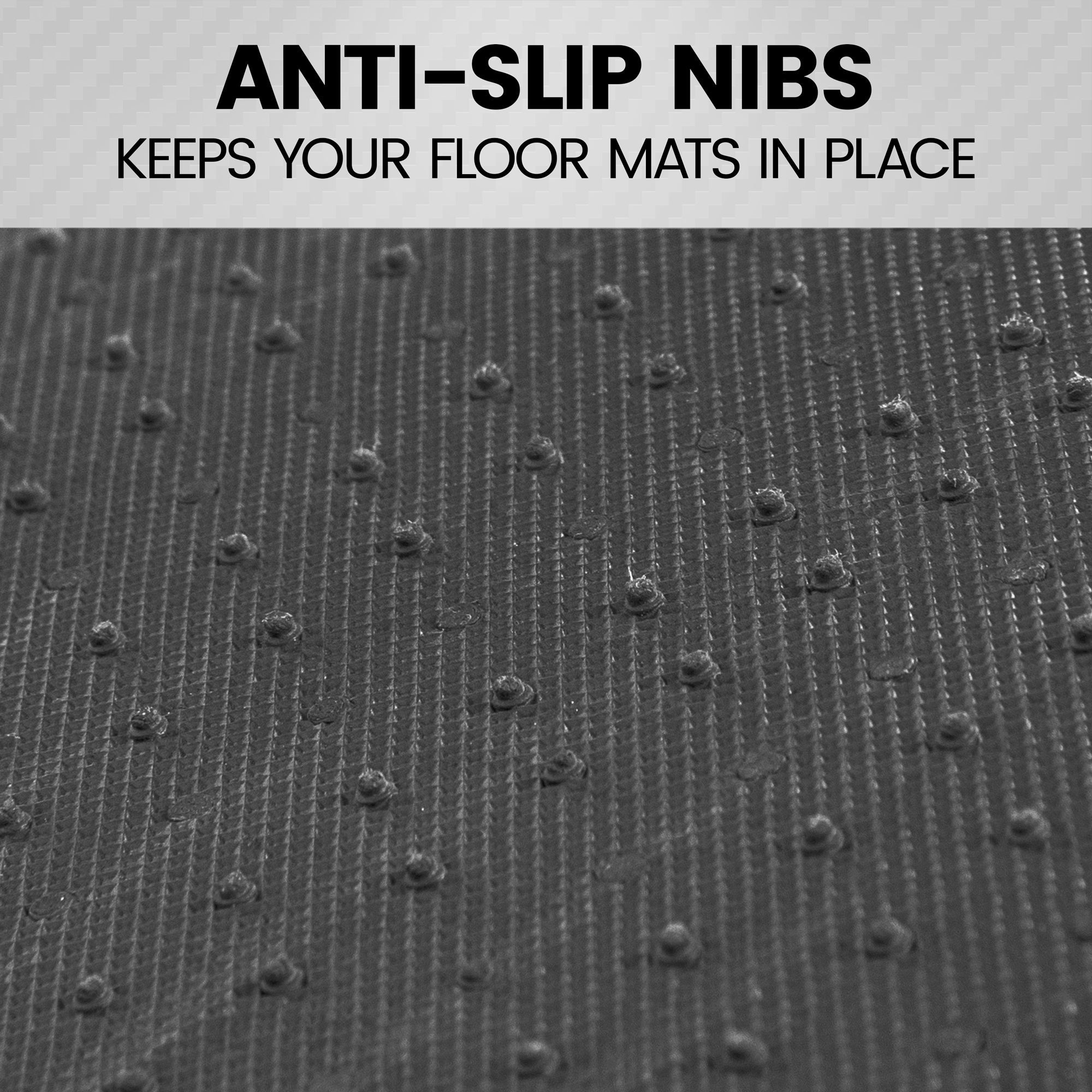 BDK 4-Piece Two-Tone Carpet Front Floor Mats and Rear Floor Mats with Heel Pad