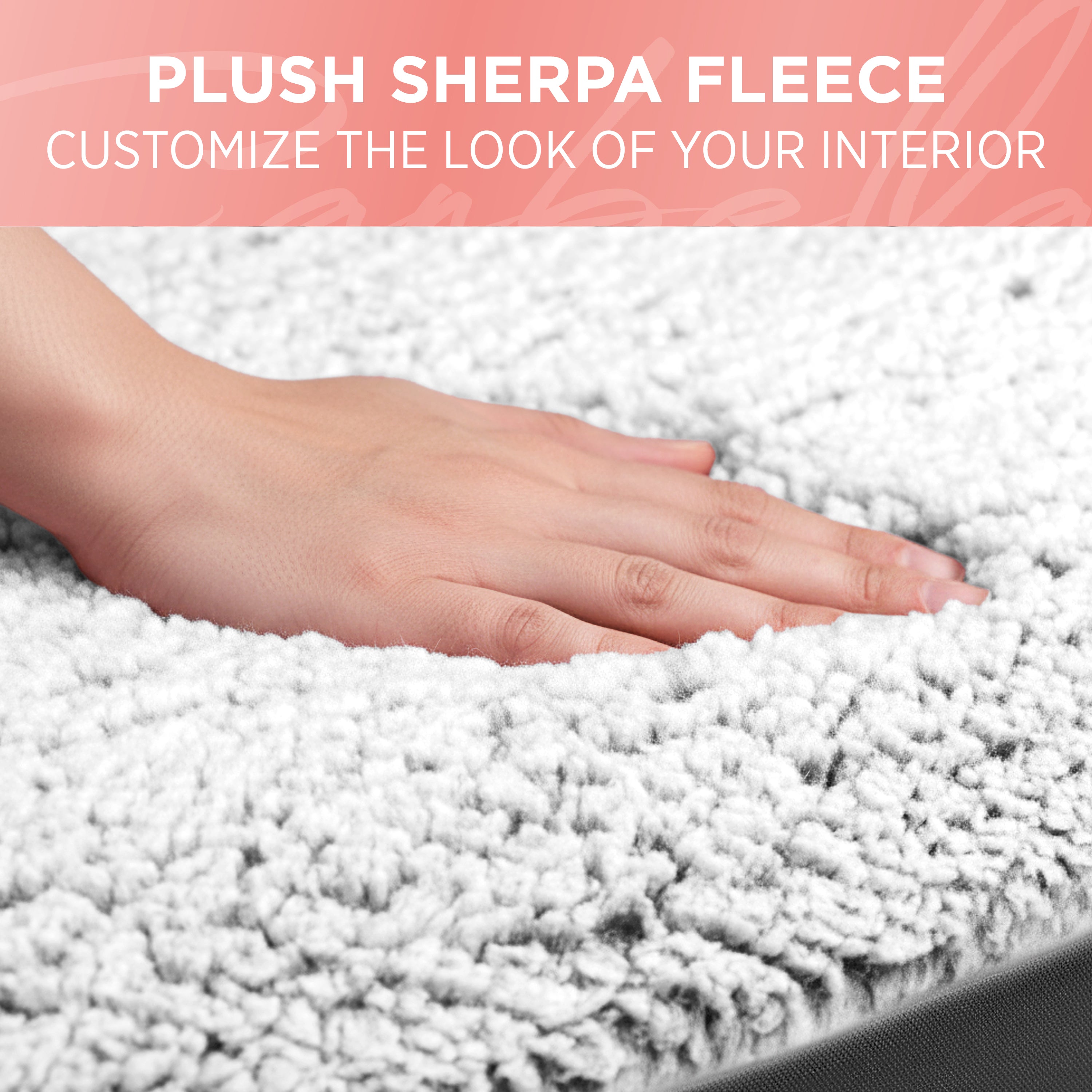 Carbella 2-Pack Plush Sherpa Fleece Front Seat Covers