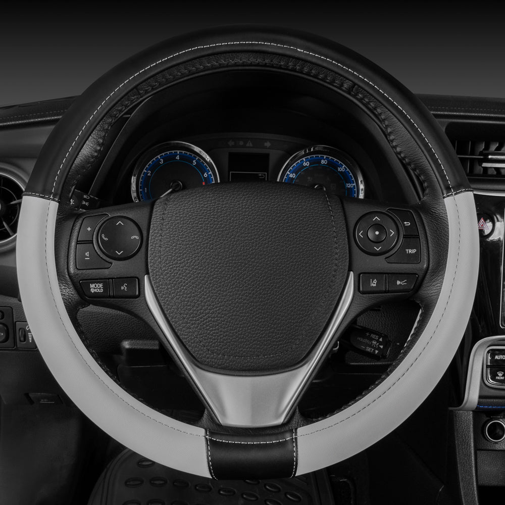 CAT ErgoDrive Faux Leather Steering Wheel Cover (Fits 14.5" - 15.5")