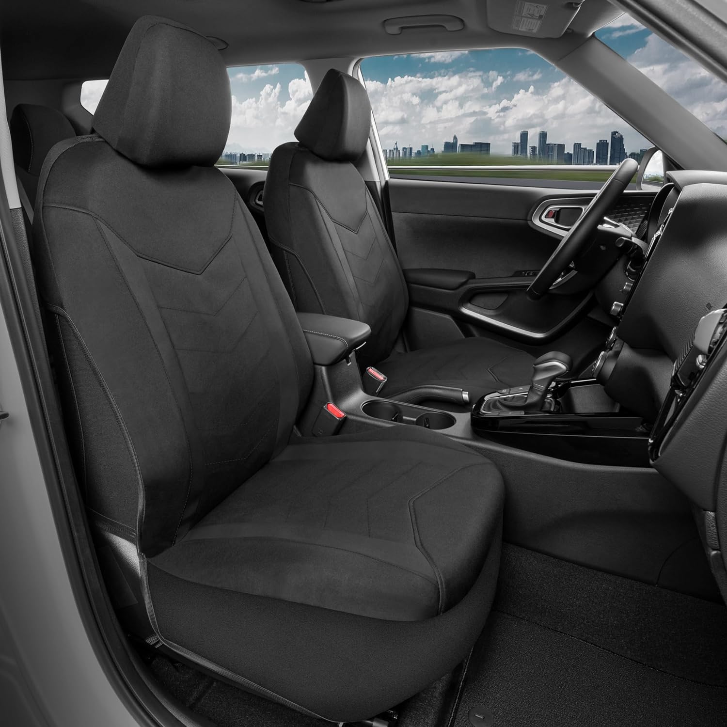 MotorTrend 2-Pack SpillGuard Water-Proof Neoprene Front Seat Covers