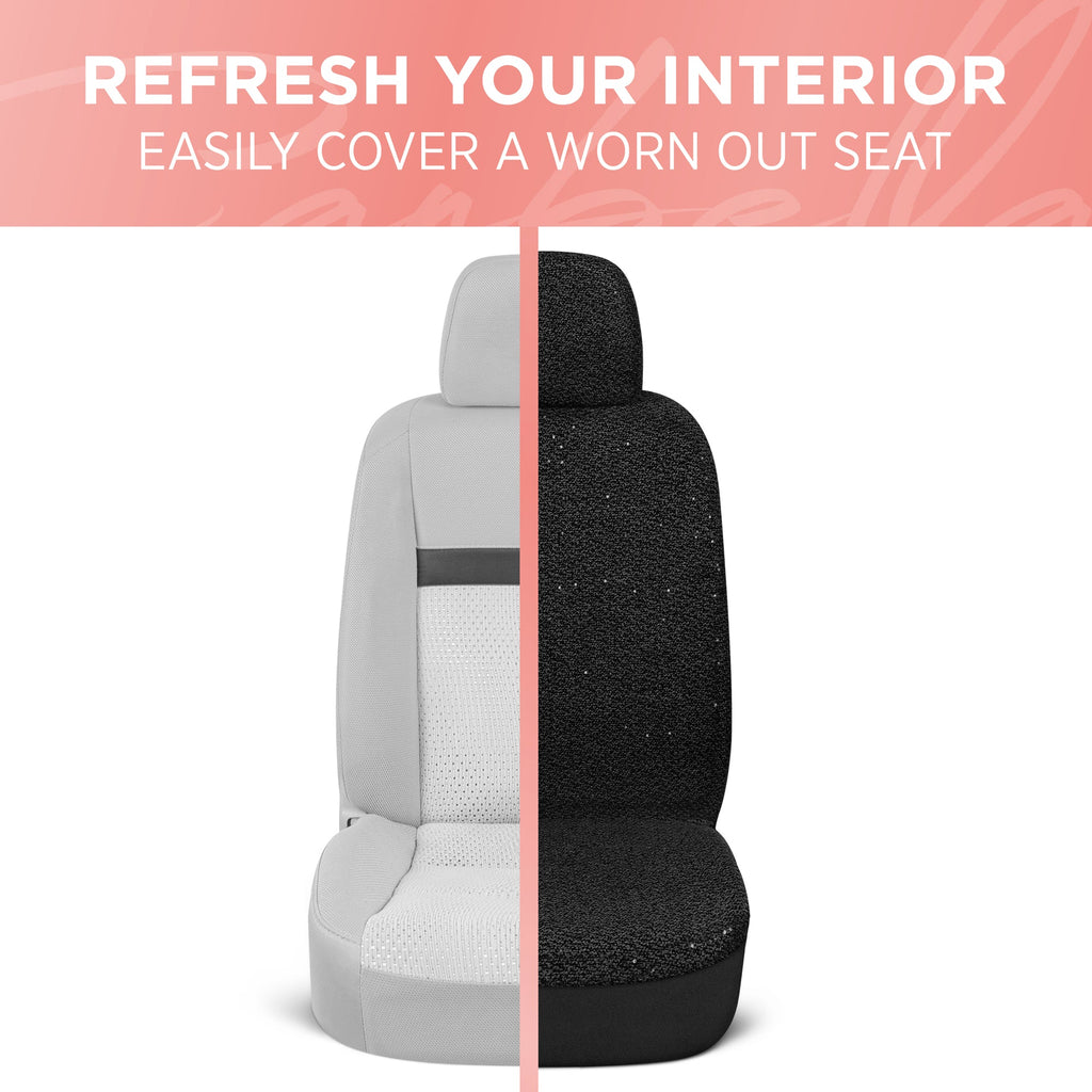 Carbella Sequin Tweed Front Seat Covers