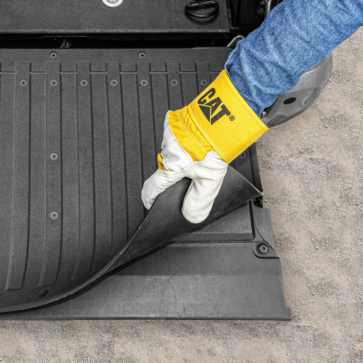 CAT Ultra Tough Trunk/Cargo/Tailgate Mat Protector - Heavy Duty, All Weather, Trim to Fit (62" x 21")