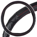 MotorTrend Faux Leather Steering Wheel Cover for Trucks, Semi-Trucks, RVs, Big Rigs, 18 Wheelers (Fits 18")