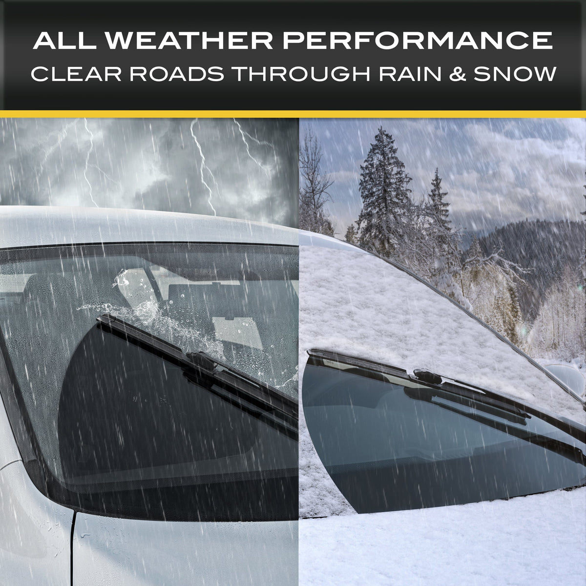 CAT C2.0 Heavy Duty Beam Windshield Wiper Blades for Cars, Trucks, SUVs, and Vans - All Seasons, Streak-Free, Silent