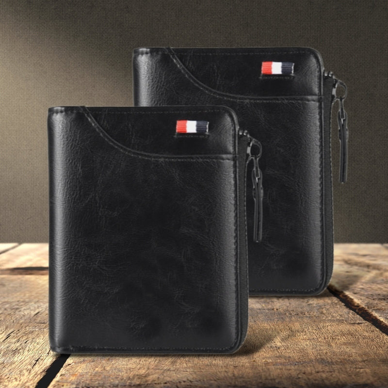 New Fossy Multi-functional RFID Blocking Waterproof Durable PU Leather Wallet