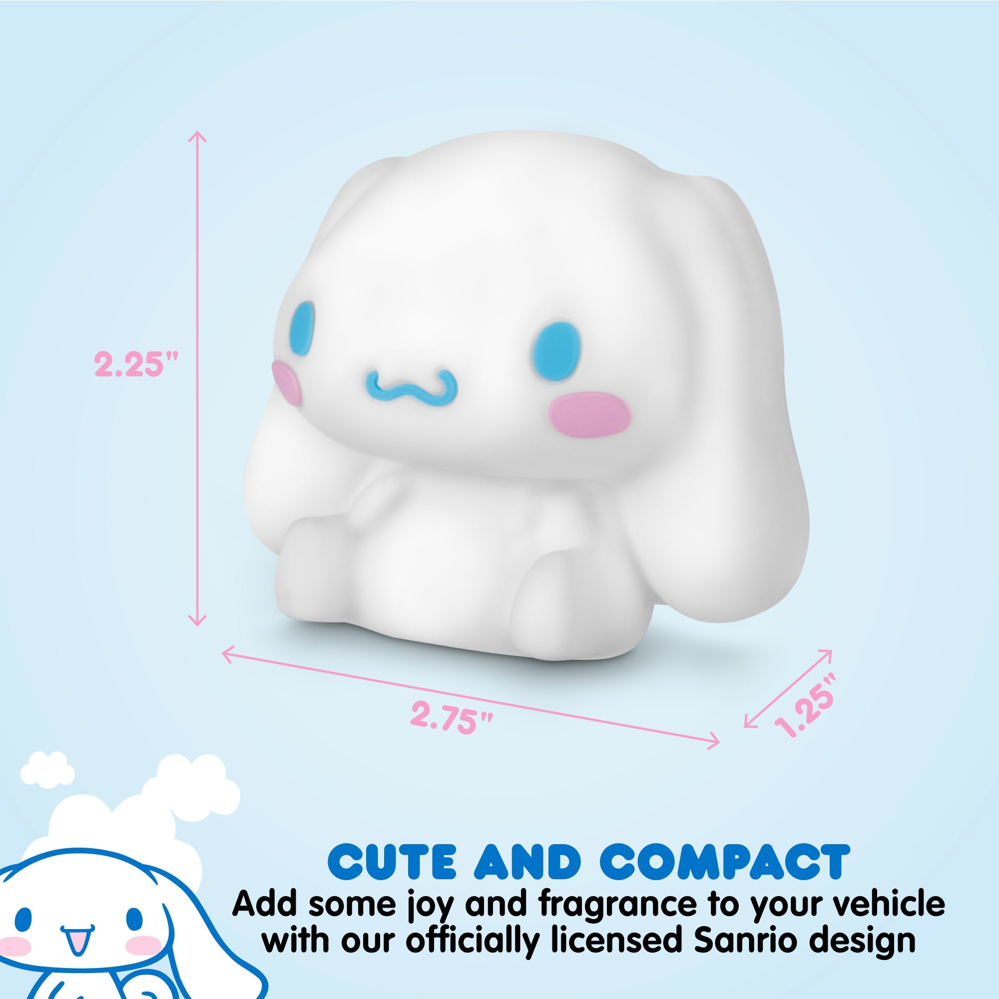 Carbella Official Hello Kitty Cinnamoroll Air Freshener Deodorizer - Fresh Cotton