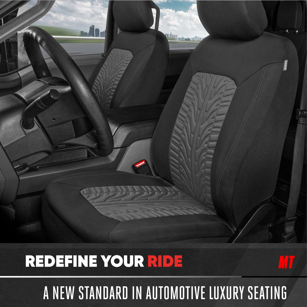 MotorTrend 2-Pack Grand Prix Tire Tread Front Seat Covers