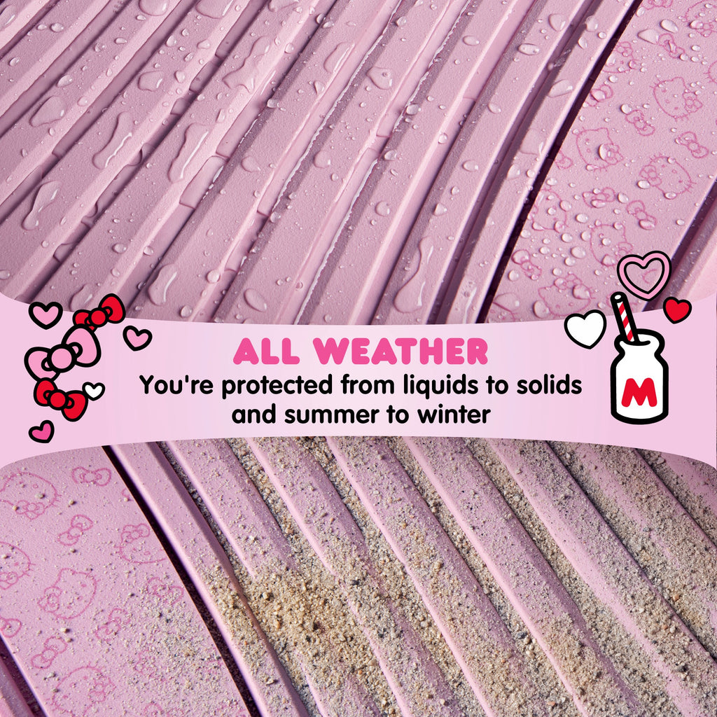 Hello Kitty Car Mats 4pc Floor Mats for Cars Trucks SUVs Pink Car Floor Mats for Women Men Accessories Rubber Heavy Duty Cute Non-Slip Always Front Rear Hello Kitty Car Accessories Pink/Pink