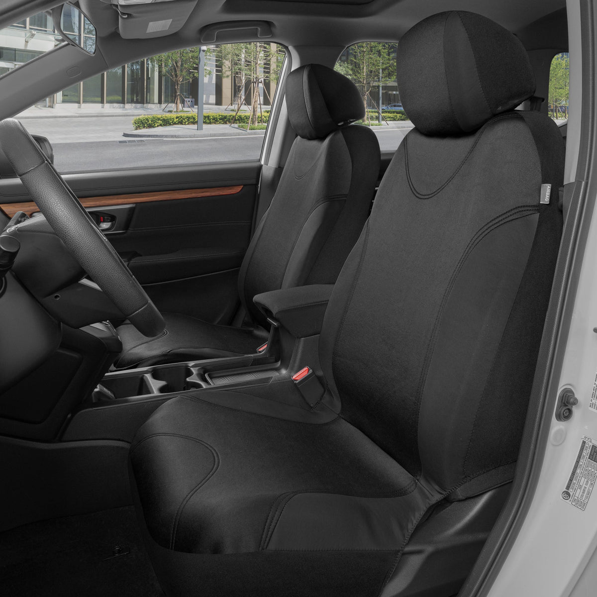 BDK 9-Piece UltraSleek Two-Tone Front Seat Covers and Rear Seat Covers