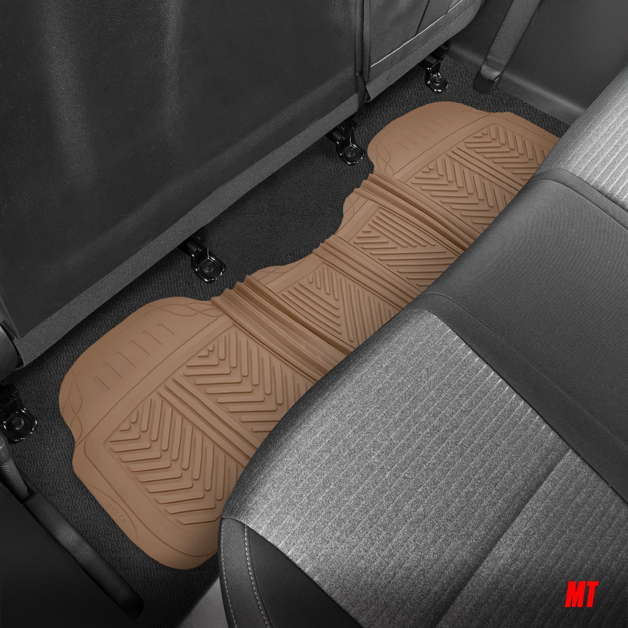 MotorTrend 4-Piece FlexTough Performance Deep Channel Front Floor Mats, Rear Floor Mat, and Trunk/Cargo Mat - Heavy Duty, All Weather, Trim to Fit