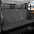 CAT Gray Rear Seat Cover for Trucks, Cars & SUVs - Heavy-Duty Oxford Canvas - 60/40 Split Bench Protector - Durable Back Seat Cover for Work Trucks, Pets, Travel - Car & Truck Interior Accessory