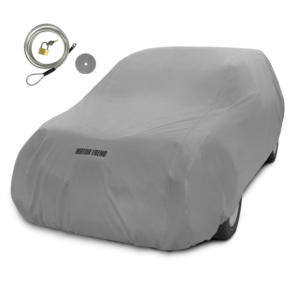 MotorTrend 4-Series Premium Poly Lined Vehicle Cover for Cars, SUVs, Trucks, Vans (Fits up to 185") - Small (Fits up to 185")