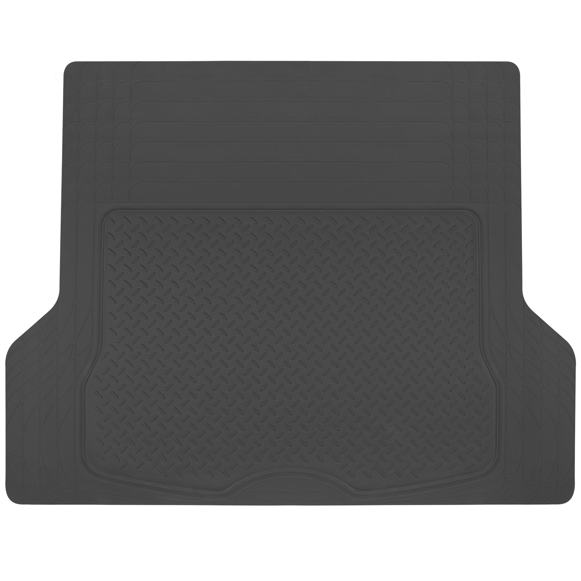 BDK Trunk/Cargo Rubber Liner - Heavy Duty, All Weather, Trim to Fit (53.8" x 43.2") - Black