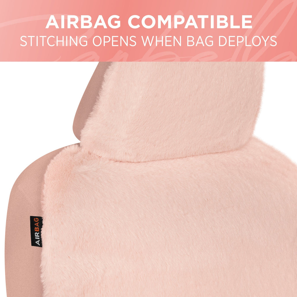 Carbella 2-Pack Plush Fleece Front Seat Covers
