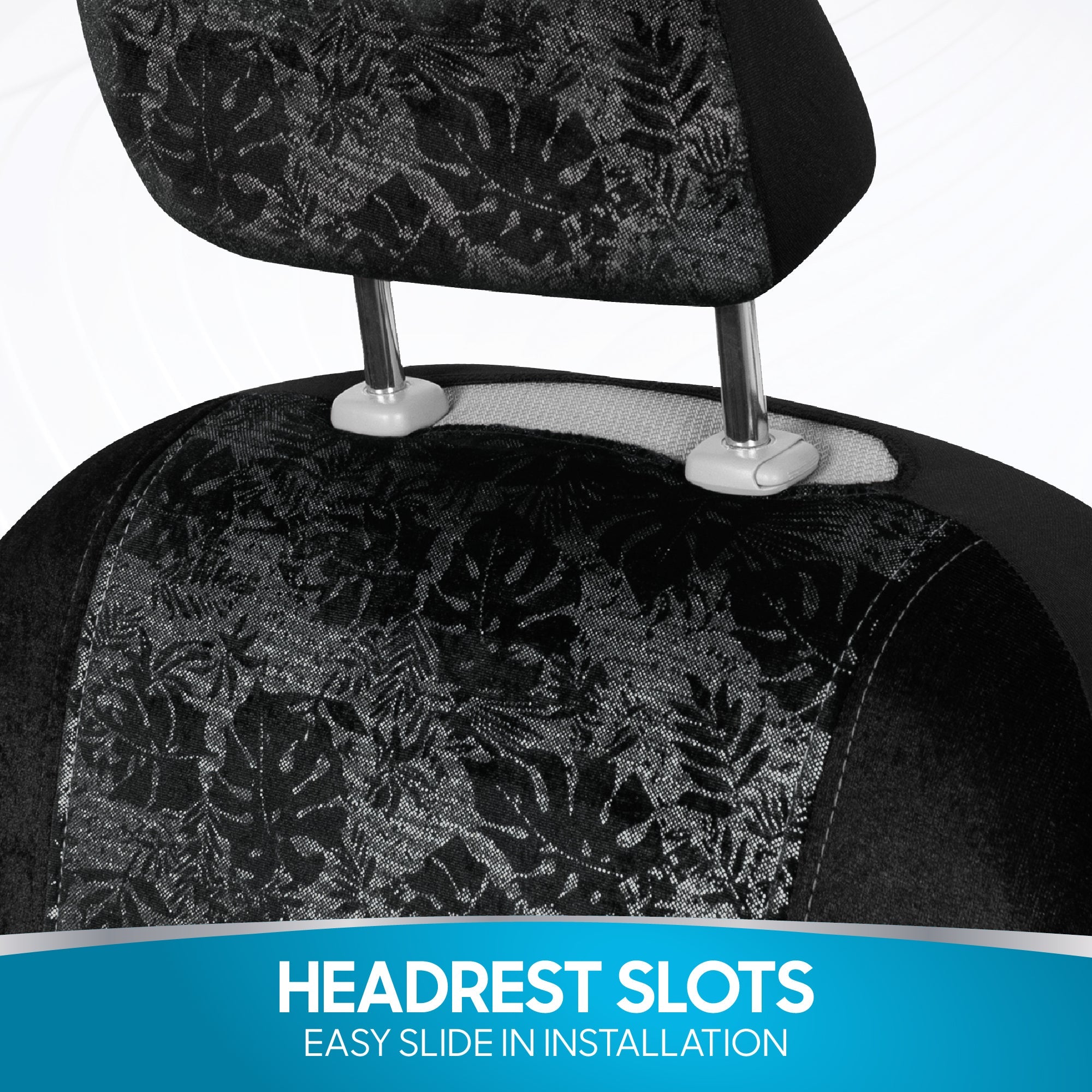 BDK 2-Pack Black Maui Front Seat Covers
