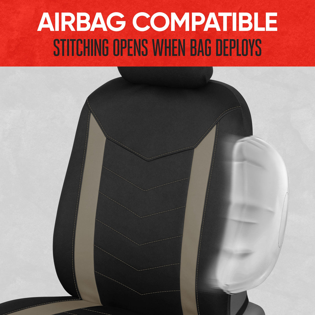 MotorTrend 2-Pack SpillGuard Water-Proof Neoprene Front Seat Covers