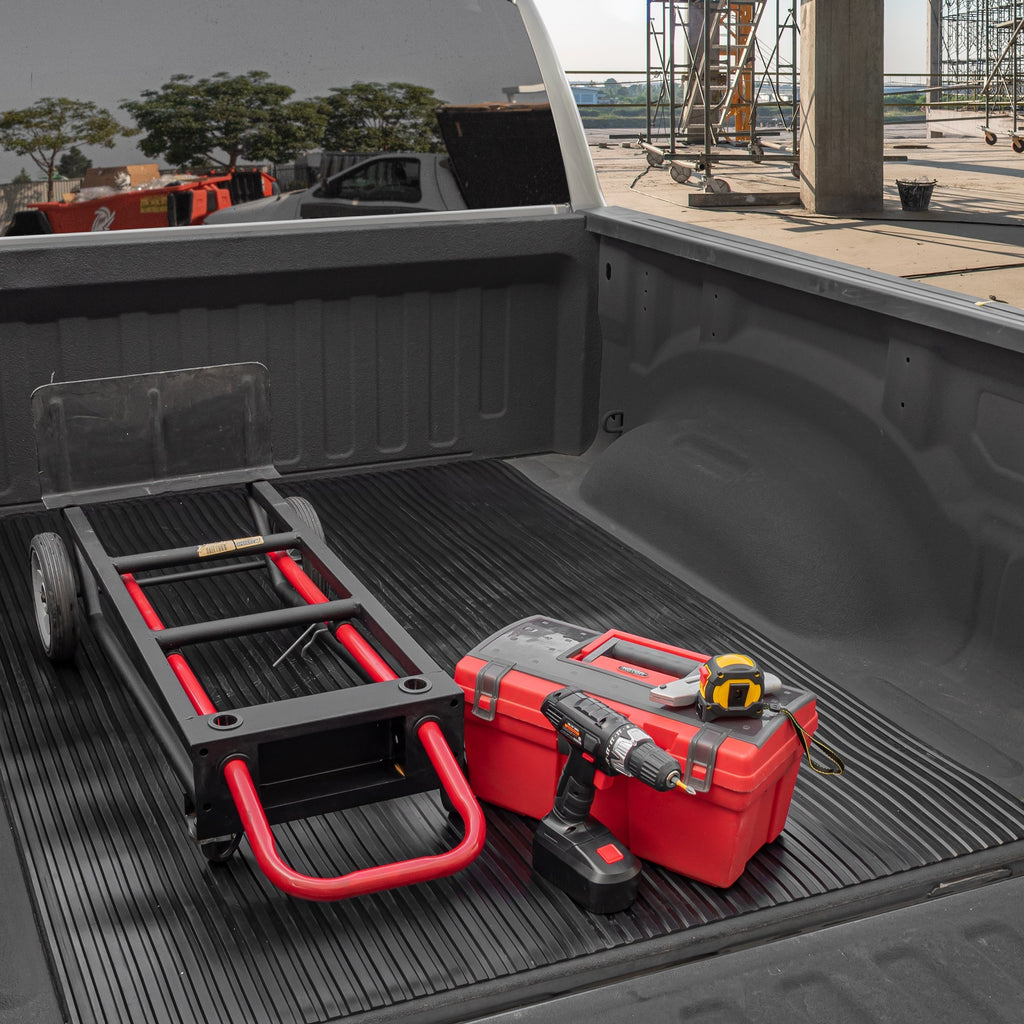 BDK Extra Thick Truck Utility Cargo Bed Mat (4' x 8' x 0.3") - Heavy Duty, All Weather, Trim to Fit (4' x 8')