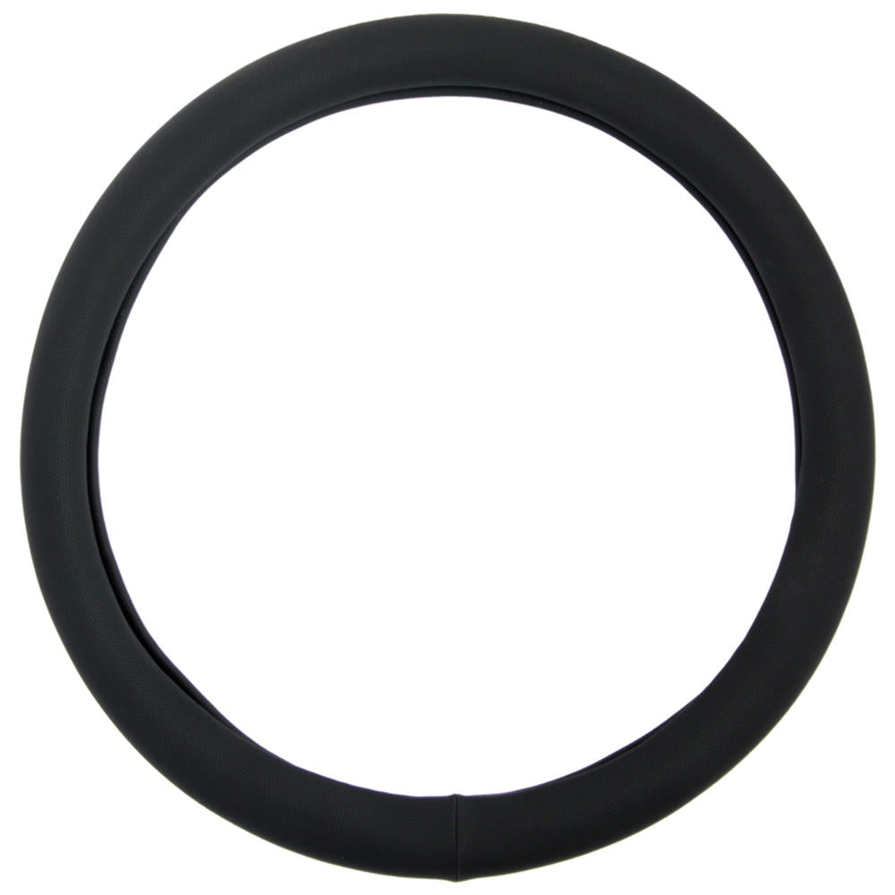 BDK Sporty Faux Leather Soft Grip Steering Wheel Cover (Fits 14.5" - 15.5")