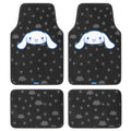 Cinnamoroll Carpet Car Floor Mats - Universal Fit for Cars, SUVs & Trucks - Super Cute Cinnamoroll Print & Pattern Accents - Front & Rear Set, 4 Piece