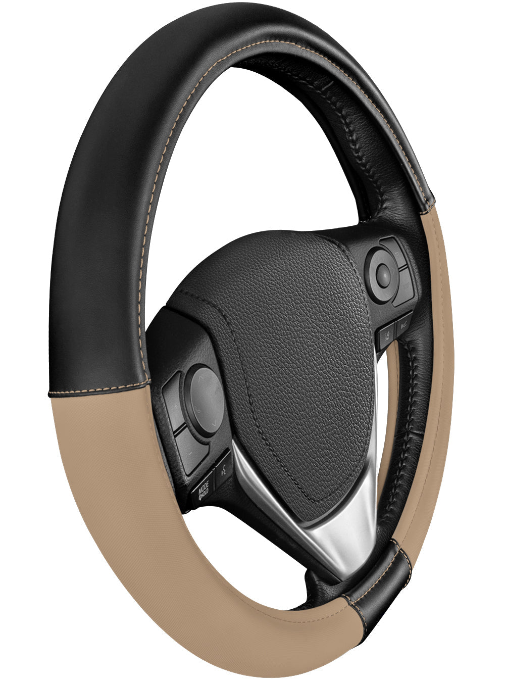 CAT ErgoDrive Faux Leather Steering Wheel Cover (Fits 14.5" - 15.5")