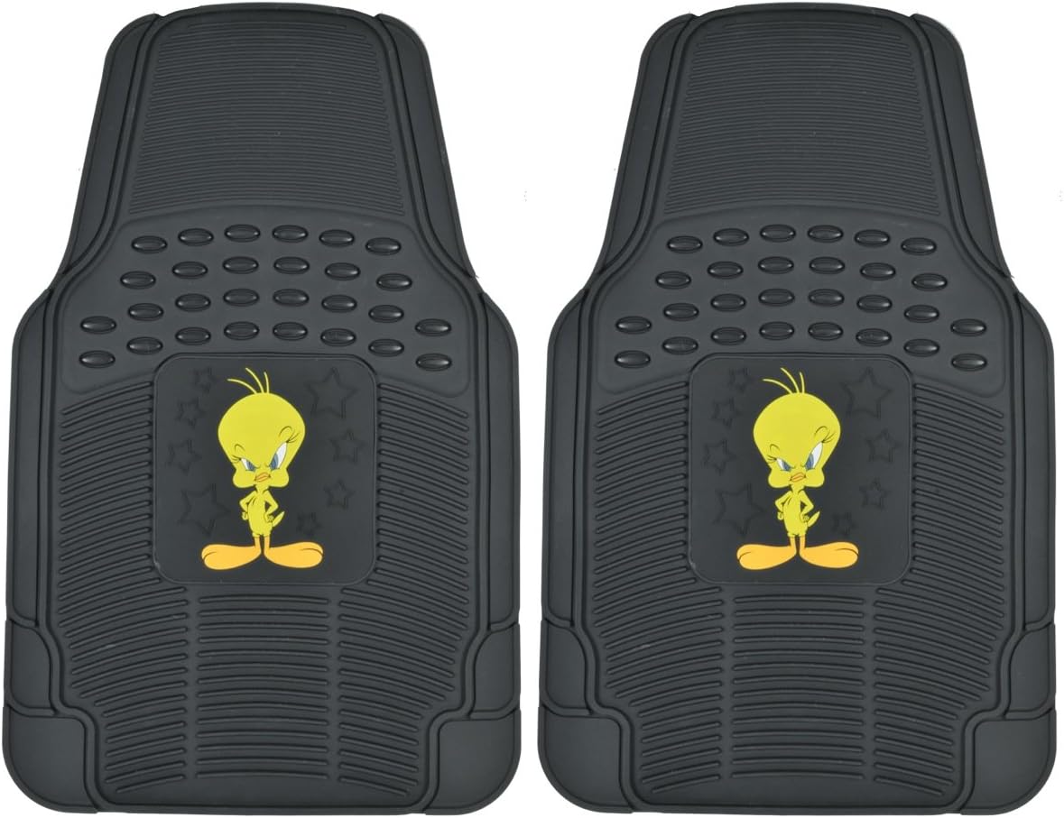 BDK Armored Super Hero Car Floor Mats - Officially Licensed DC Comics - All Weather Heavy Duty Auto Interior Liners for Car Truck Van SUV (Multiple Styles)