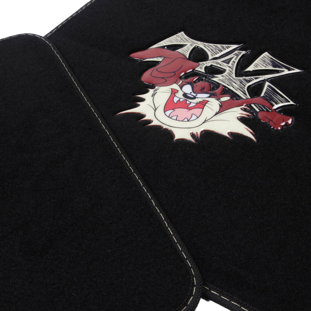 Warner Bros Looney Tunes 4-Piece Tazmanian Devil Front Floor Mats and Rear Floor Mats