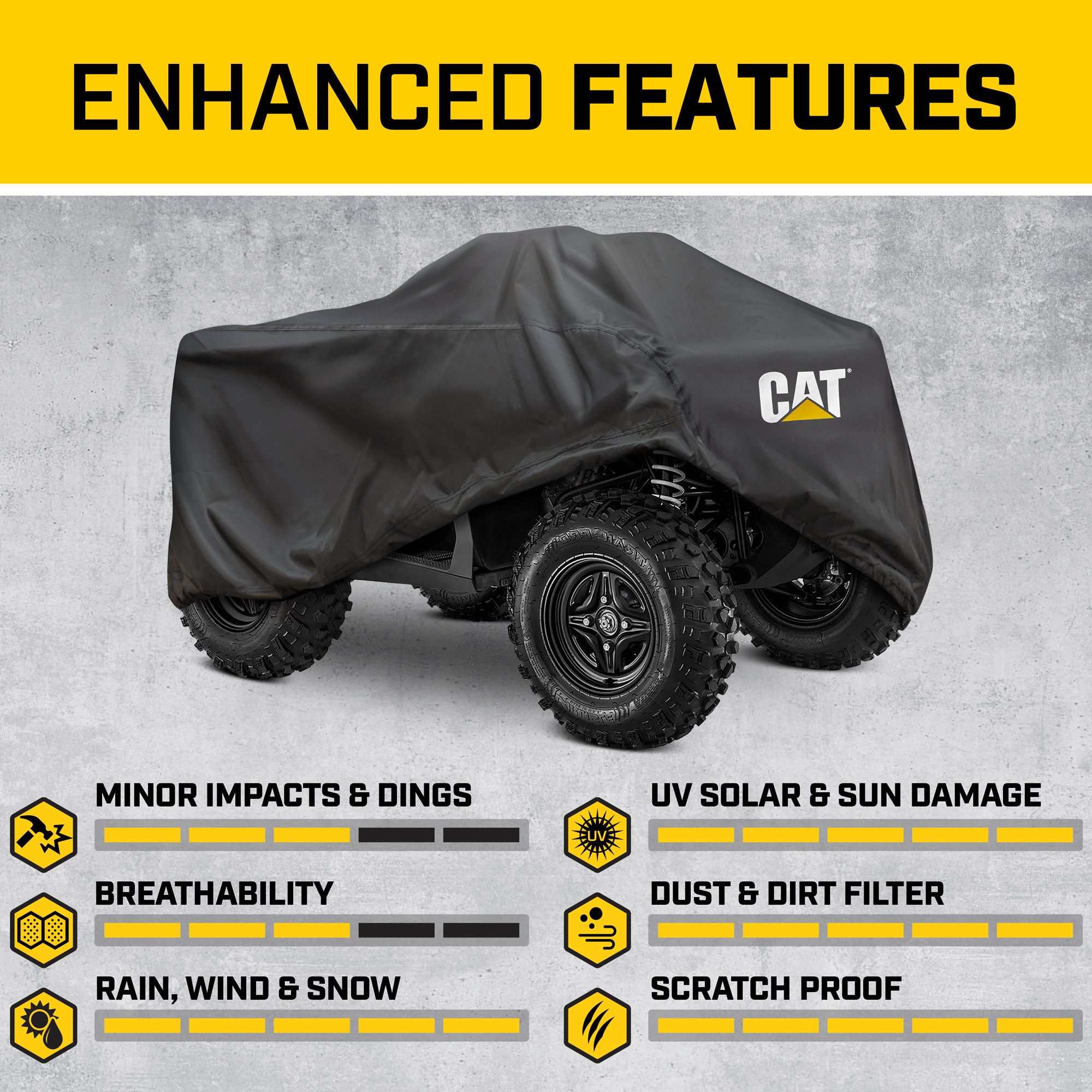 CAT MudShield Outdoor Ultimate Protection Vehicle Cover for ATVs