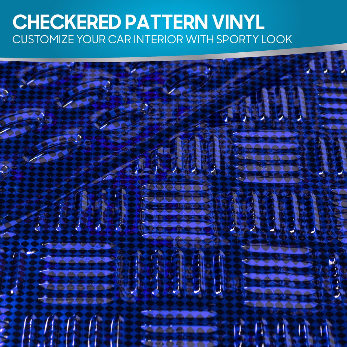 BDK 3-Piece Translucent Metallic-Look Front Floor Mat and Rear Floor Mat - Heavy Duty, All Weather