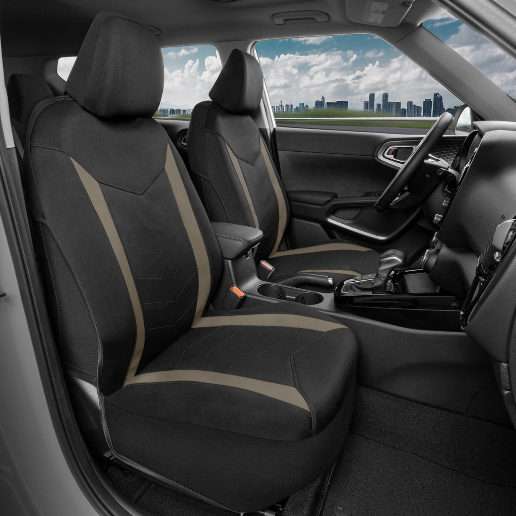 MotorTrend 2-Pack SpillGuard Water-Proof Neoprene Front Seat Covers
