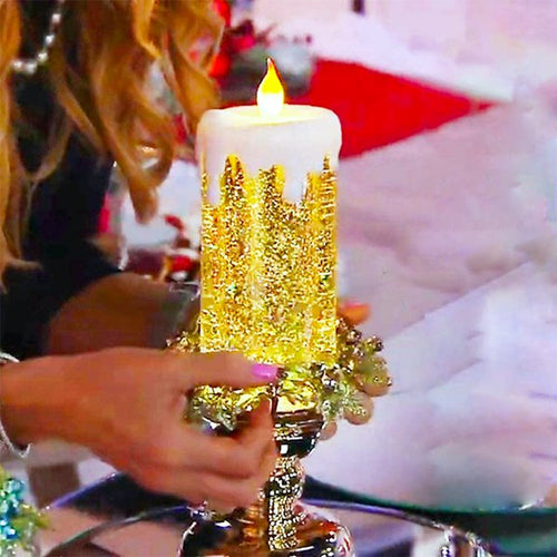 🔥 49% OFF🔥 LED Christmas Candles With Pedestal🕯🕯🕯