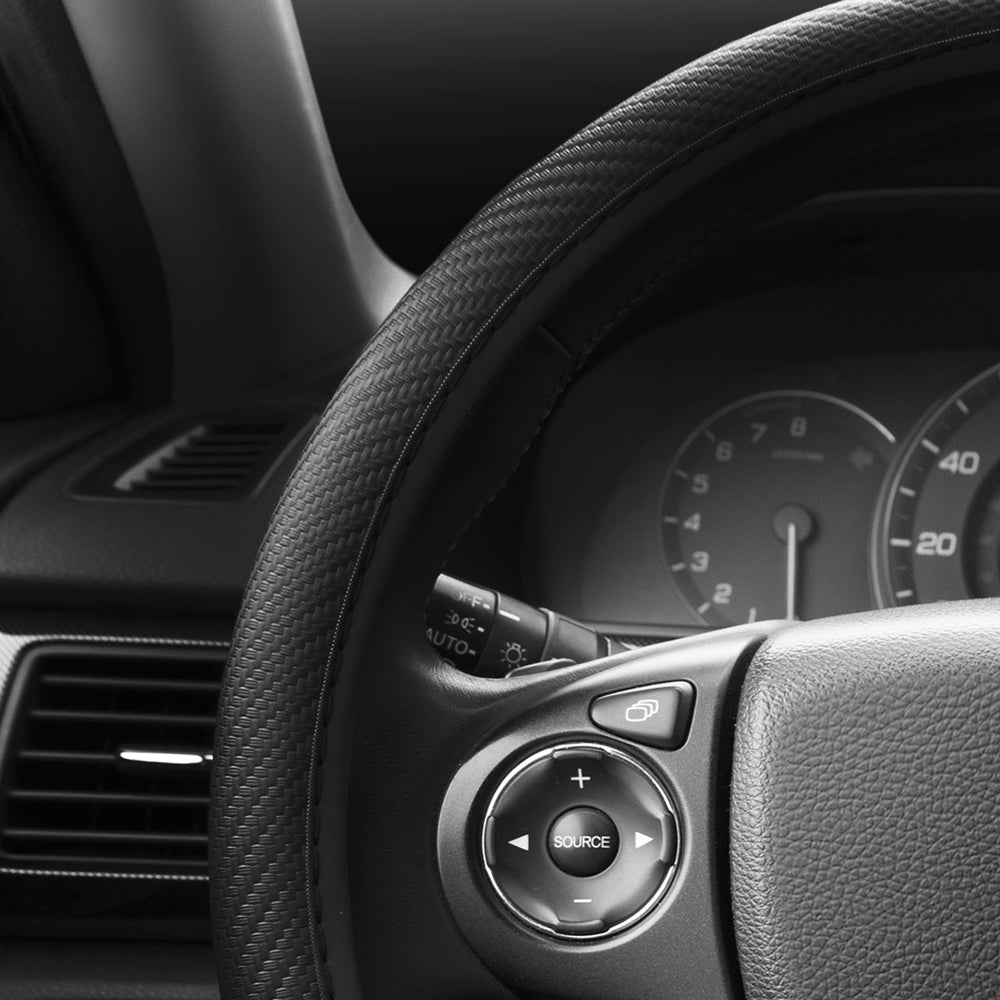 BDK UltraSport Series Steering Wheel Cover (Fits 14.5" - 15.5")