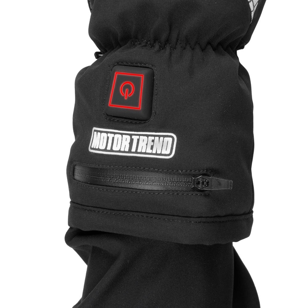 Motor Trend Max-Heat Heated Gloves - Rechargeable Hand Warmers with 3 Temperature Settings and Thermal Insulating Technology