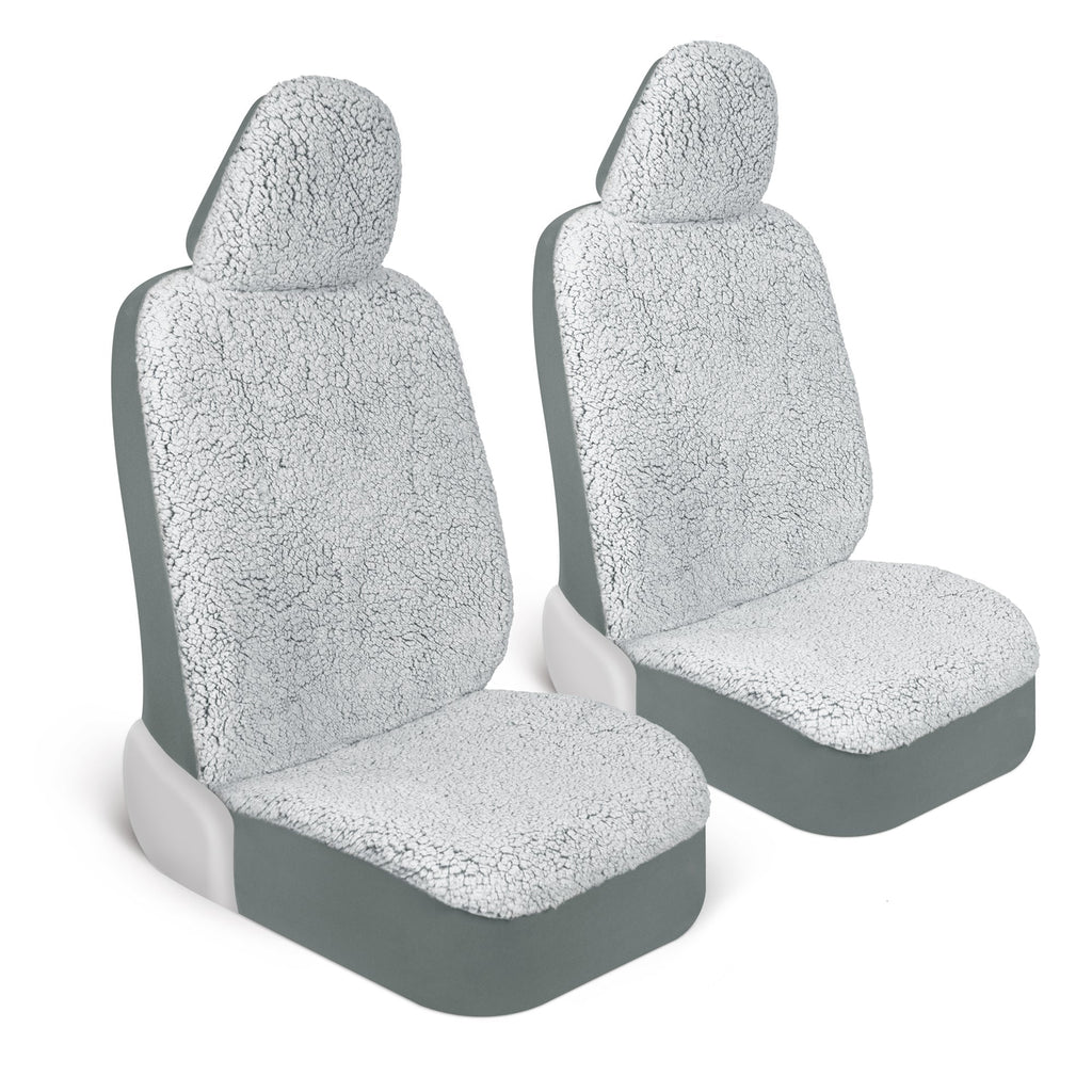 Carbella 2-Pack Plush Sherpa Fleece Front Seat Covers