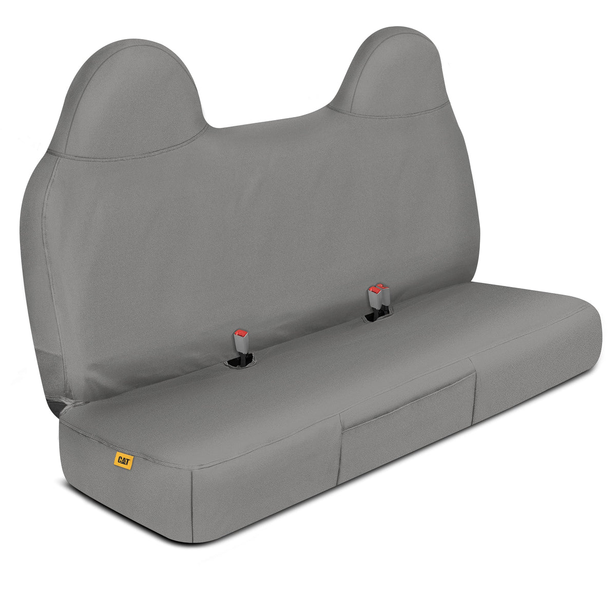 Cat® Custom Fit Front Bench Seat Cover for Ford F250 / F350 / F450 / F550 (1999-2007) - Durable Oxford Gray Truck Seat Cover with Utility Pockets, Ford F250 Super Duty Interior Cover