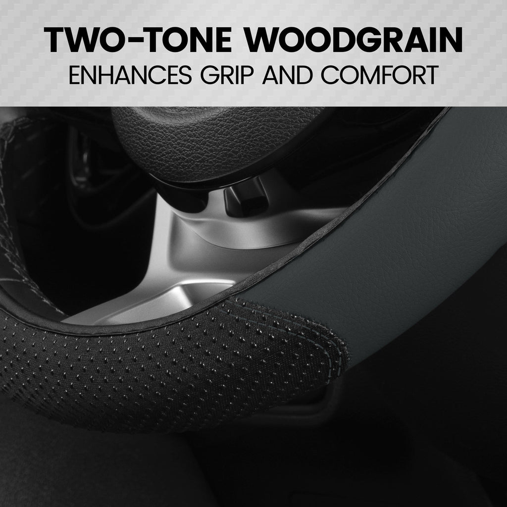 BDK SootheGrip MassageTouch Steering Wheel Cover (Fits 14.5" - 15.5")