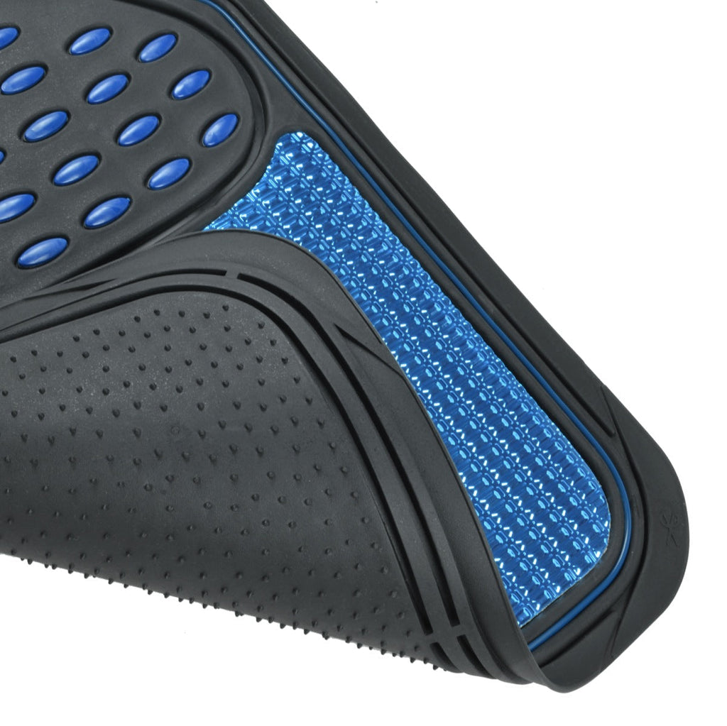 BDK 4-Piece Centered Cushioned Grip Pad Front Floors Mats and Rear Floor Mats - Heavy Duty, All Weather, Trim to Fit
