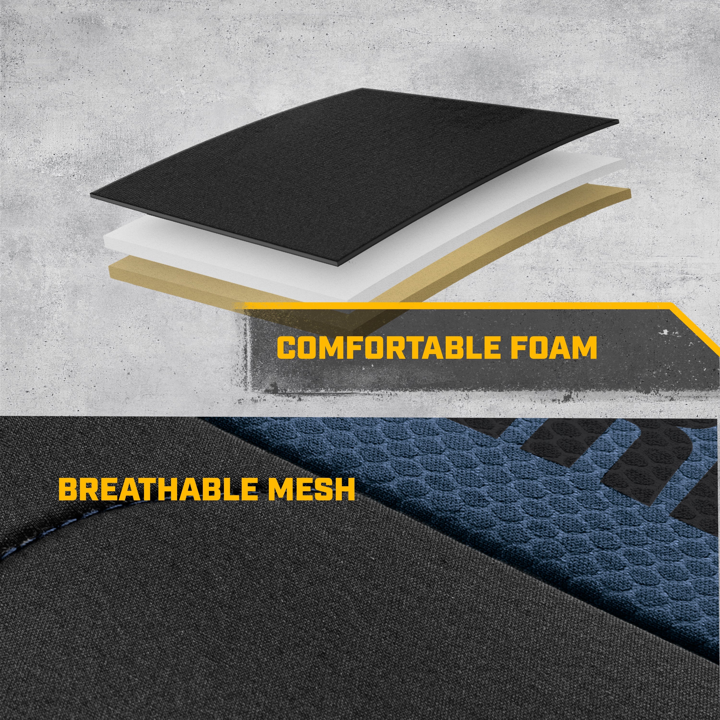 CAT FlexFit Black Blue Seat Covers for Cars, Trucks, & SUV - (2) Front Car Seat Cover Front Seat Protectors - Airbag Compatible Seat Covers for SUV Interior Covers & Truck Seat Cover Car Accessories
