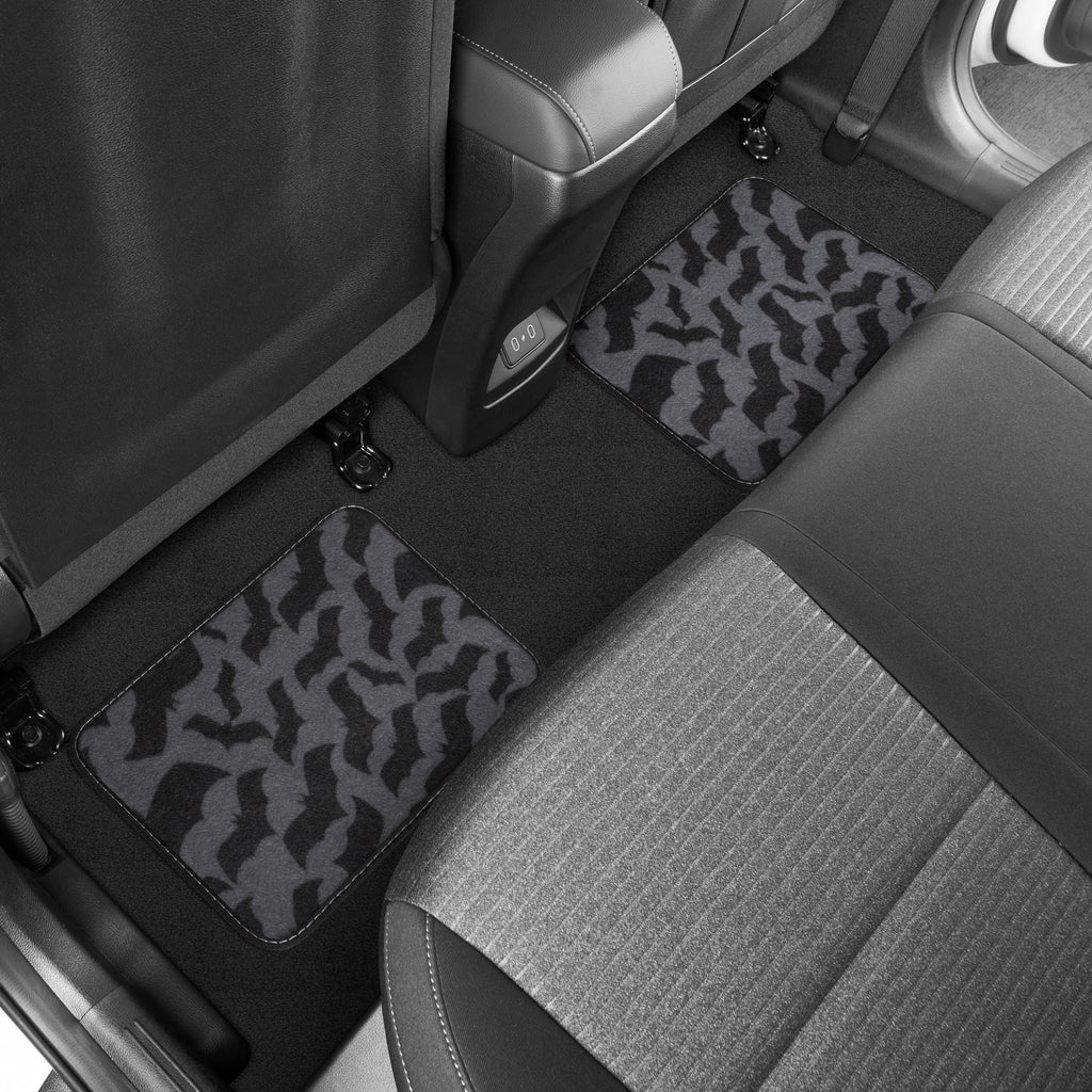 Warner Bros DC Comics 4-Piece Batman Logo with Bat Background Front Floor Mats