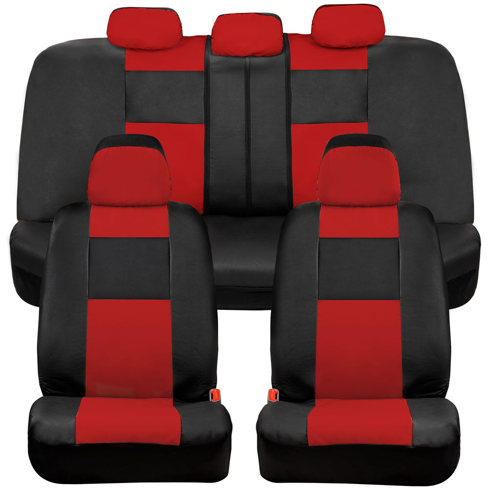 BDK Faux Croc Skin Front Seat Covers and Rear Split Bench Seat Covers